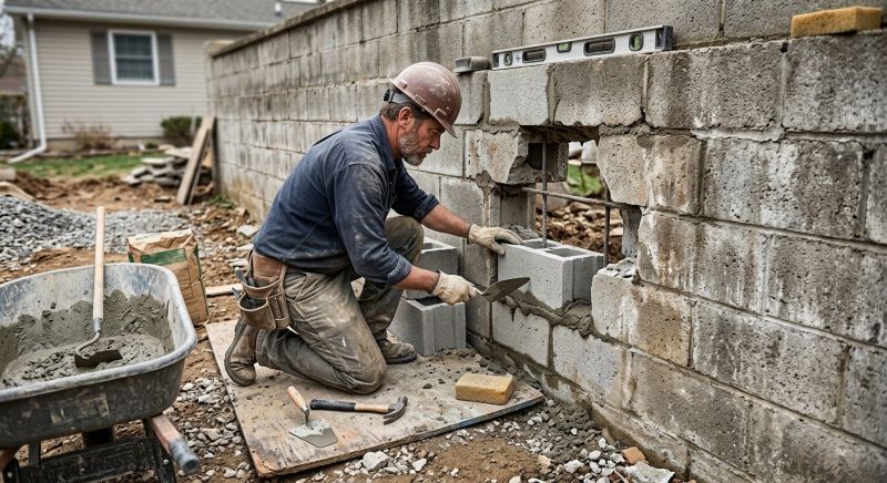Block Wall Repair in Bulverde, TX