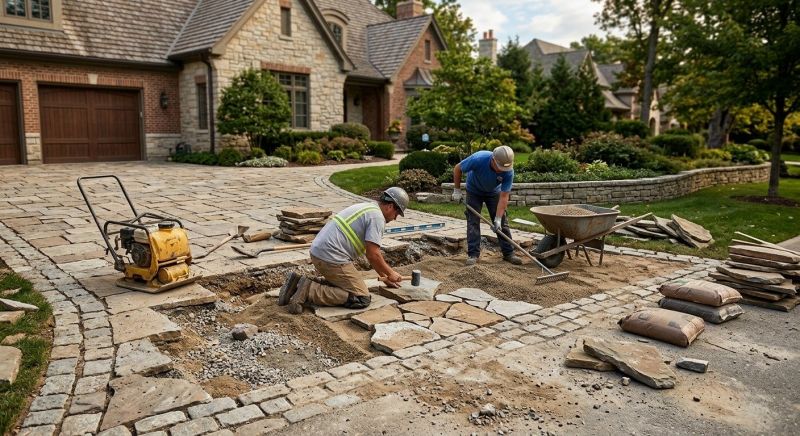 Brick Driveway Repair in Boerne, TX