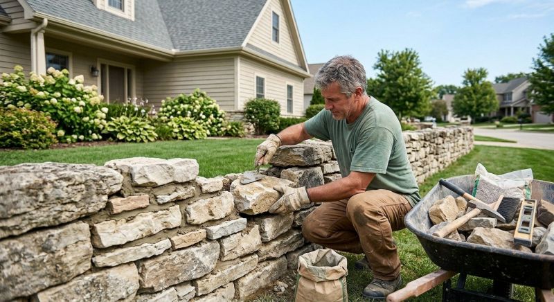 Brick Fence Repair in Boerne, TX