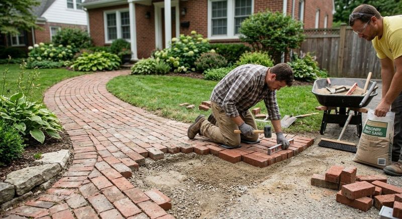 Brick Flatwork Repair in Bexar County, TX