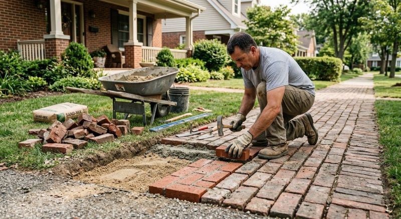 Brick Flatwork Repair in Bexar County, TX