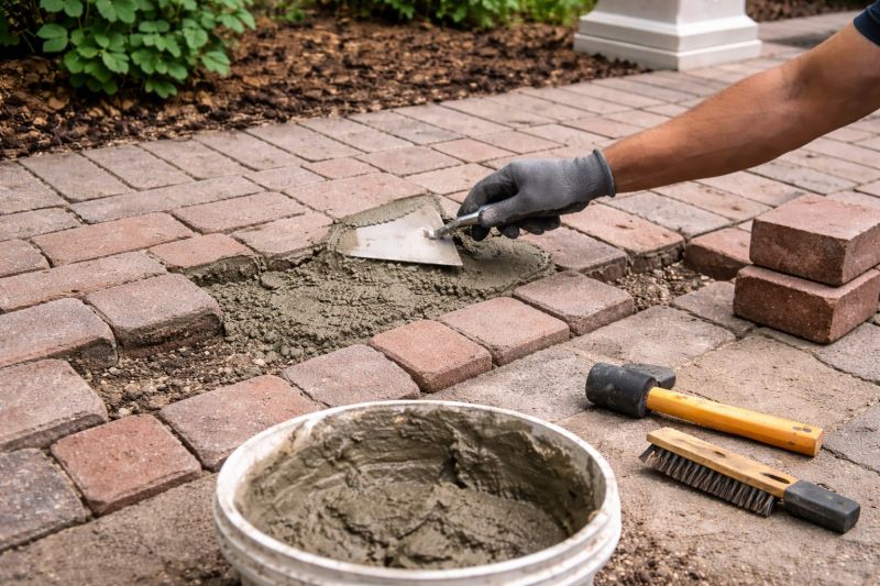 Brick Flatwork Repair in Bulverde, TX