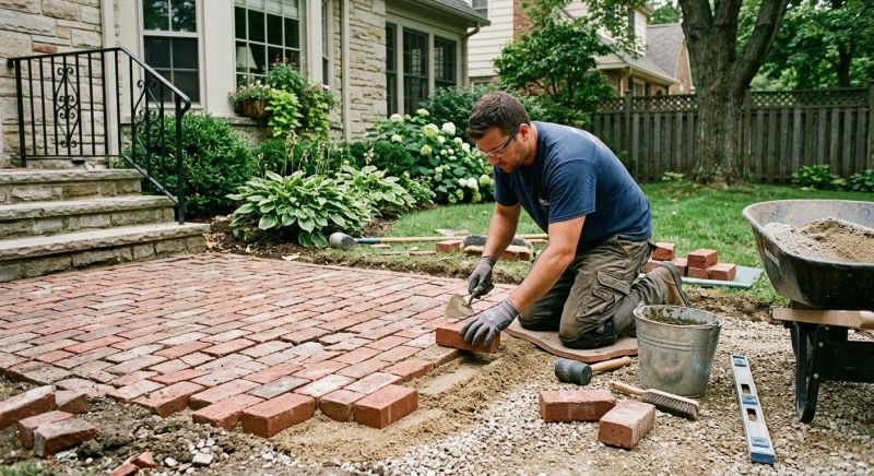 Brick Flatwork Repair in Boerne, TX