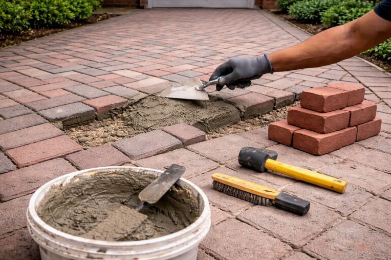 Brick Hardscape Repair in Boerne, TX