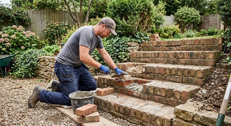 Brick Stairs Repair in Bulverde, TX