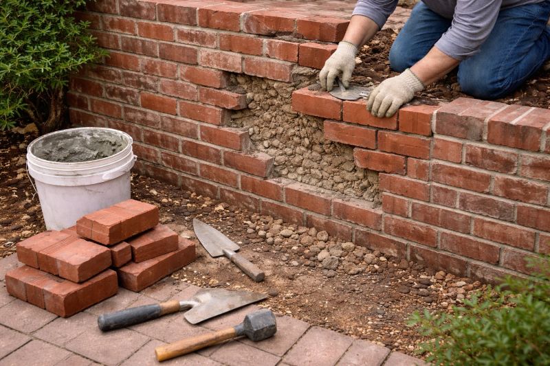 Brick Wall Repair in San Antonio, TX