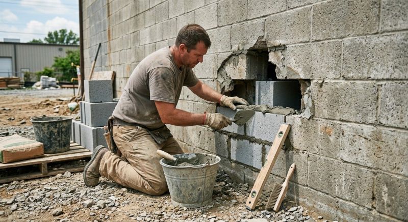 Cinder Block Repair in Boerne, TX