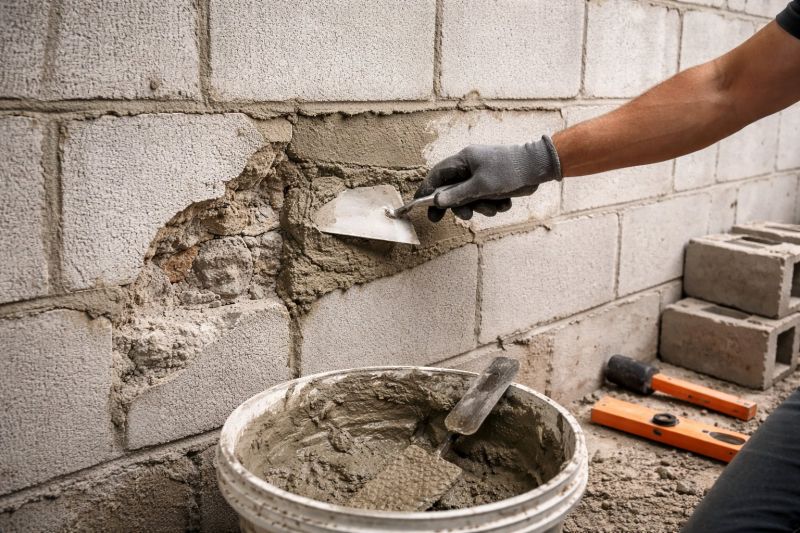 Cinder Block Wall Repair in Boerne, TX