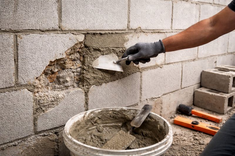 Cinder Block Wall Repair in San Antonio, TX