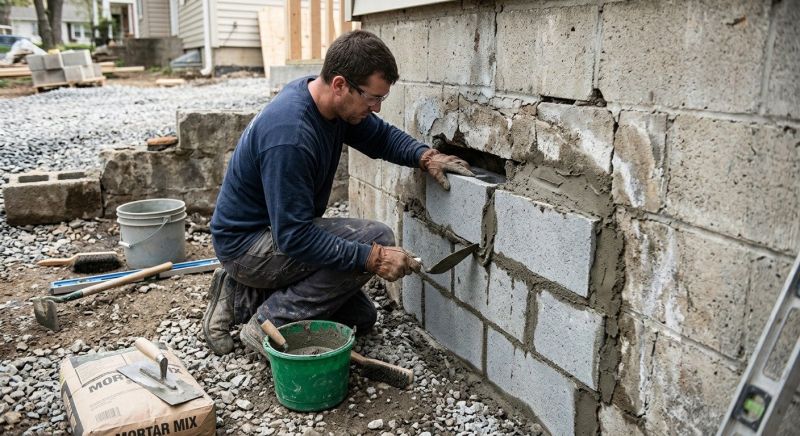 Concrete Block Repair in Boerne, TX