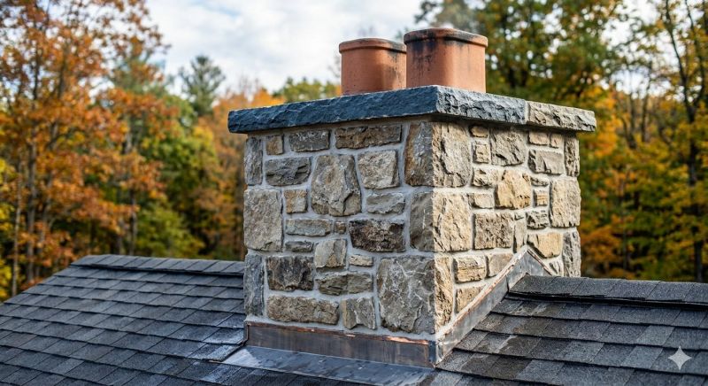 Stone Chimney Installation in Bandera, TX