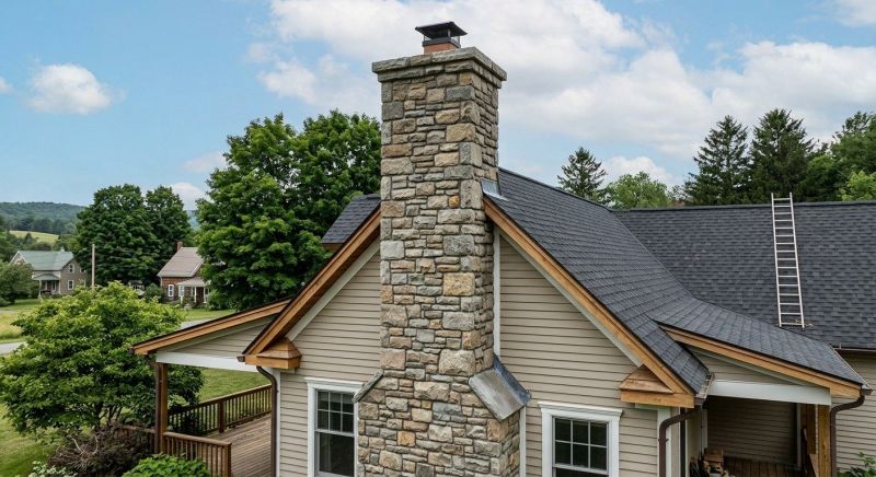 Stone Chimney Installation in Spring Branch, TX