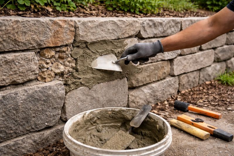 Stone Column Repair in Boerne, TX