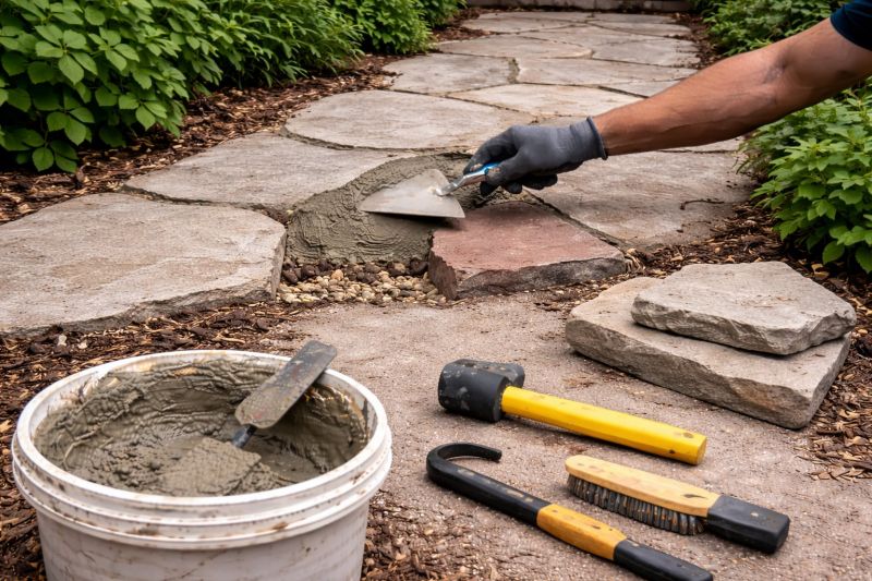 Stone Driveway Repair in Boerne, TX